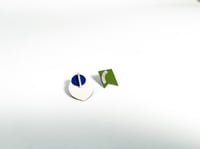 Nomadic collection- Layered Asymmetrical Formica Earrings