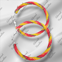 ANA826179 XXL Bead-Wrapped Hoops