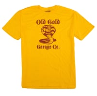 Image 1 of NEW! Old Gold "Cobra King" T-shirt /Red on Gold