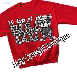 Image of 100 Days School T-Shirt Or Sweatshirt Eagles, Bluejays, Hawks, Bulldogs