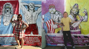 Image of 8' x 4' Vinyl Wrestler Banners