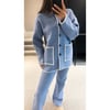 Blue Cardigan Loungwear 