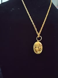 Image 2 of Gold plated chain and pendant necklace