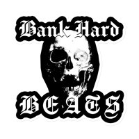Image 1 of Bank Hard Beats Skull Logo Magnet