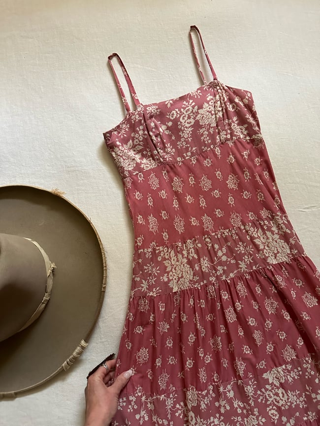 late 60s India Imports cotton voile dress