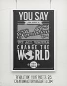 Image of "Revolution" Typography 11x17 Poster