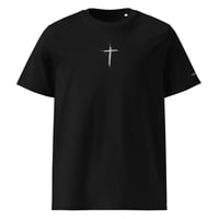 Image 1 of Embroidered "Layered Cross" t-shirt
