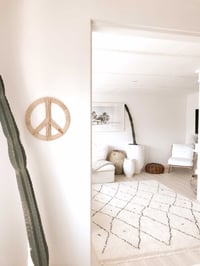 Image 11 of Raffia Peace Sign 30cm ( use drop down menu for colour selection)