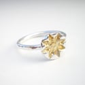 Snowflakes Silver and Gold Ring