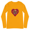 Cosmo Heart -  Long Sleeved T-shirt - Mustard