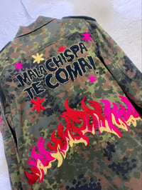 Image 1 of Chaqueta militar bordada a man. MALA CHISPA TE COMA. Modelo exclusivo! Talla S.