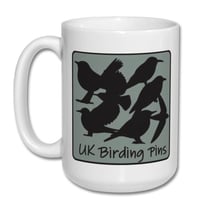 Image 1 of UK Birding Pins Logo Mug (Large - 15oz) Large Logo