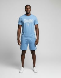 Image 2 of YB Carolina Blue Mesh Blend Short Set 