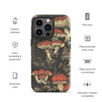 Image 21 of Dark Cottagecore Goth Inspired Vibrant Mushroom Tough Case for iPhone®