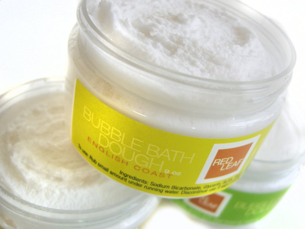 Red Leaf Vegan Bubble Bath Dough Free Shipping Made In Seattle / Red