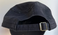 Image 3 of Acid Washed Cadet Hat Silver Skull