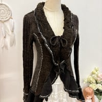 Image 2 of whimsy knitted front-tie cardigan