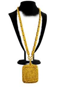Image 2 of 24k Angkor Wat  Pendant  & Chain 