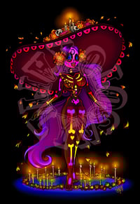 "Dia De Los Muertos" Holographic Print