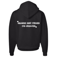 Image 2 of  Black Hearts Around Change Hoodie