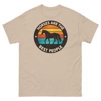 Image 5 of Horses Are the Best People Funny Horse Lover T-Shirt