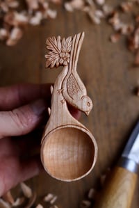 Image 7 of Long Tailed tit in the Hawthorn Tree- Coffee Scoop 