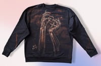 Image 1 of “MAGIC TOUCH” BLEACH PAINTED SWEATSHIRT XL