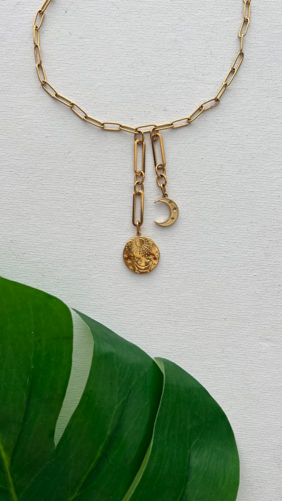 Image of ALIGN • Gold Double Lariat Necklace (bolo style)