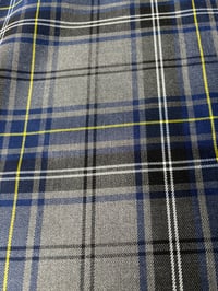 Grey, Blue and Yellow Tartan