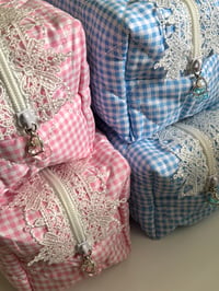 Image 2 of plaid makeup bags