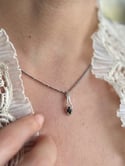 Pendentif saphir et argent massif, années 70