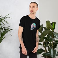 Image 8 of Colorful Neon Watercolor Skull Unisex t-shirt