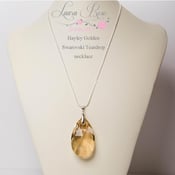 Image of Hayley Golden Swarovski Crystal Teardrop necklace