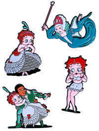 Betty Boop - Poor Cinderella Enamel Pin Set 01
