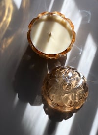 Image 3 of VINTAGE GOLD CRYSTAL CANDLE