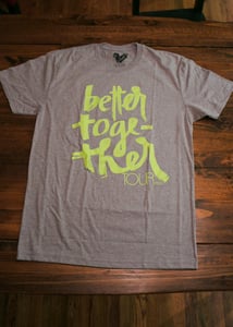Image of Better Together Tour Tee - Mens Crew Neck (Gray/Neon)