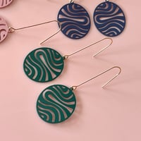 Image 2 of Oval Wave Drops - Various Colours