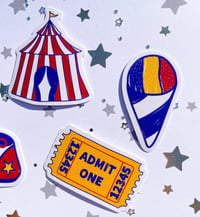 Image 4 of Circus Doodles Sticker Pack