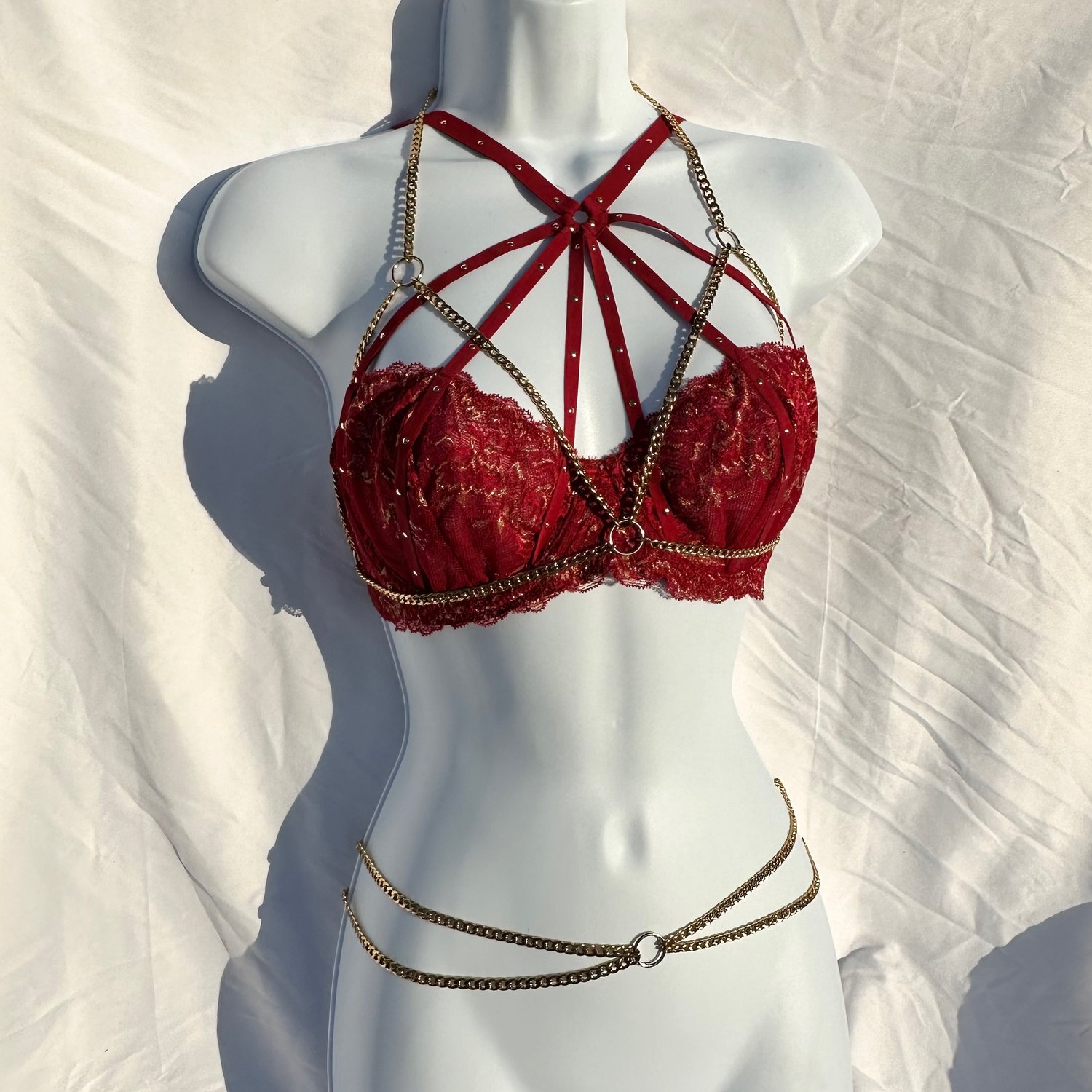 Image of Golden Girl Chain Harness Set