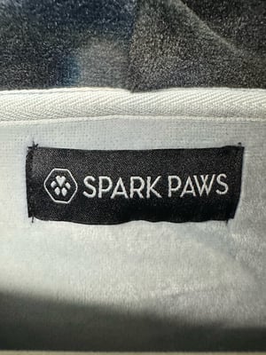 Image of Spark Paws  Velvet Dog & Human Hoodie - Obsidian Black - NEW - FREE SHIPPING