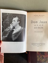 Image 1 of Don Juan ou la Vie de Byron, par André Maurois, relié, Editions Hachette, 1952. 