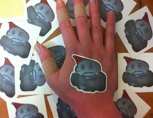 Image of Santa Claus Stickers x10