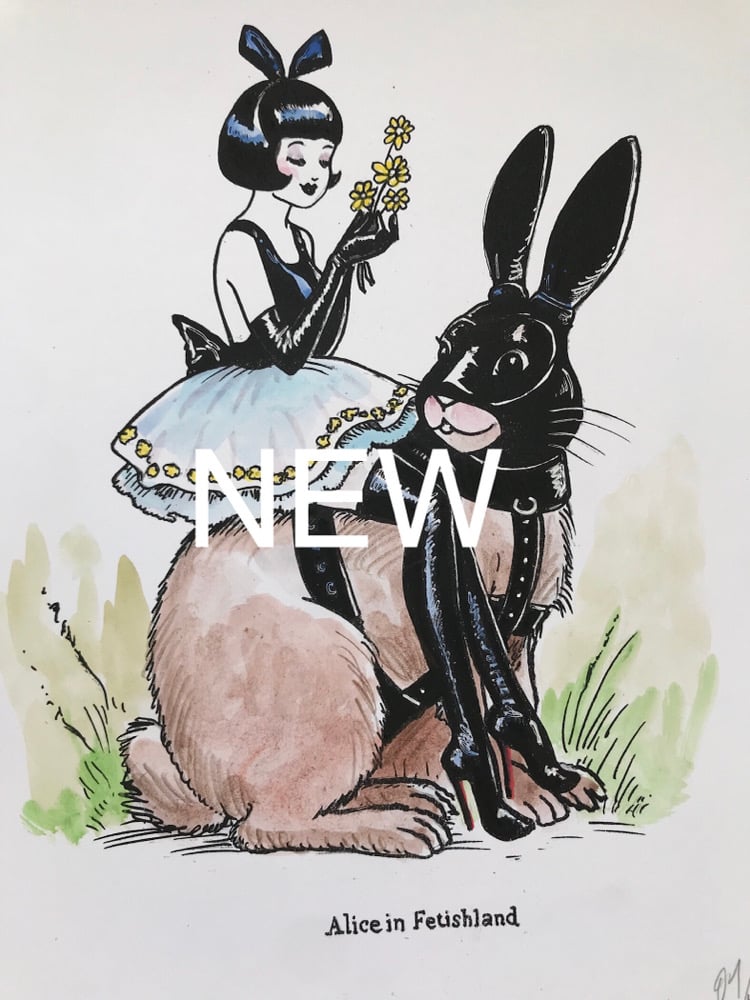 Image of Alice in Fetishland rabbit play