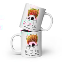 Image 2 of very calm White glossy mug