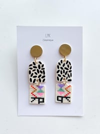 Paire de boucles d'oreilles céramique TISSA 6