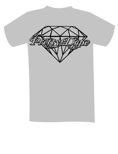 Image of Big Diamond Pretty Dope Logo Gray T-Shirt