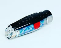 9+ 2 HOLE SCOOP BLACK TOP (JP BLUE)