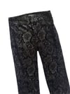 vintage Betsey Johnson velvet python trousers