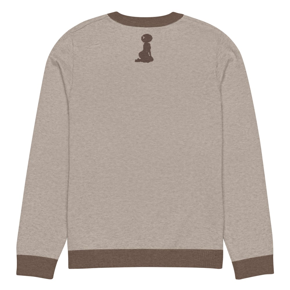 Image of Knitted crew neck Game Day sweater