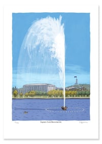 Image 1 of Captain Cook Memorial Jet Limited Edition Digital Print
